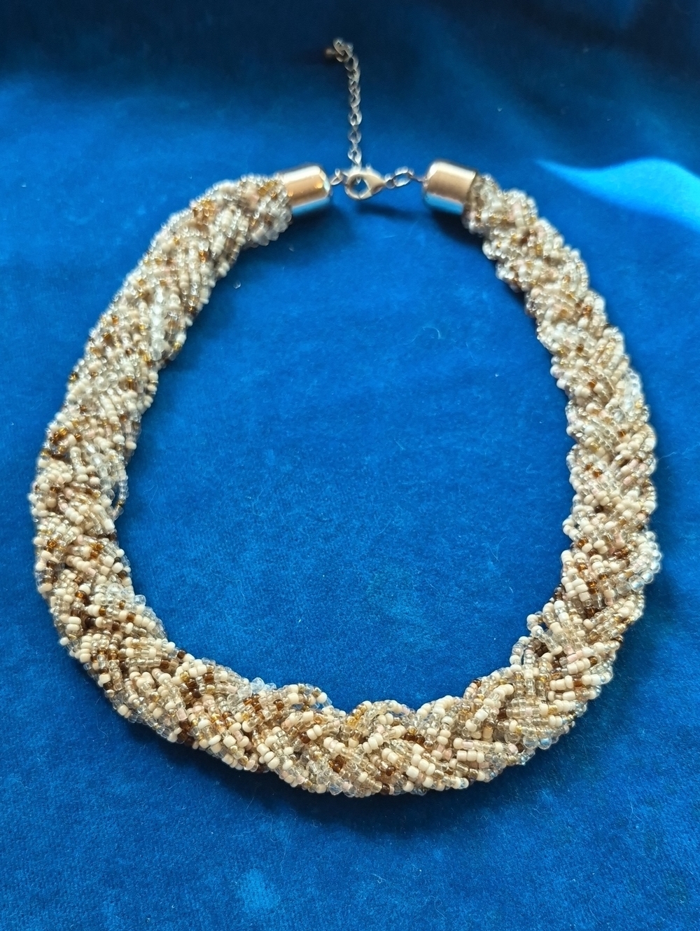 Beaded Braided Choker Necklace